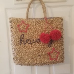 Draper James Howdy straw bag